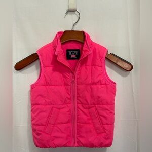 The Children's Place - Neon Pink Puffer Vest
